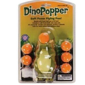 Hog Wild Dino Popper Foam Ball Shooter Toy – New